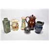 Image 1 : Selection of pottery and stoneware collectibles including a Denby owl pitcher, Denby, tea pot, Mason