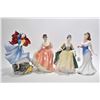 Image 1 : Four Royal Doulton figurines including "Elegance"HN2264. "For You" HN3754, "Sophie" HN3257 and "Fair