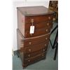 Image 1 : Vintage seven drawer mahogany lingerie chest with owner lined felt drawers