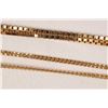 Image 1 : Two 10kt yellow gold including 15" curb chain and a 16" box chain