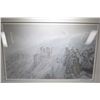 Image 1 : Framed limited edition print titled "Arctic Cliff- White Wolves" signed by artist Robert Bateman 409