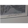 Image 2 : Framed limited edition print titled "Arctic Cliff- White Wolves" signed by artist Robert Bateman 409