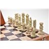 Image 2 : Vintage Seth Thomas metrodome and a boxed chess set with marble game board and chess pieces