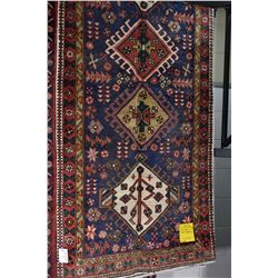 100% wool Iranian Tabriz runner/ area carpet with multiple medallions, overall geometric pattern, tr