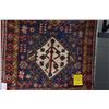 Image 2 : 100% wool Iranian Tabriz runner/ area carpet with multiple medallions, overall geometric pattern, tr