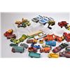Image 1 : Two trays of vintage die cast toys including Lesney, Matchbox, Husky, Ertl, Tootsie etc.