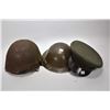 Image 1 : Two military helmets and an officer's hat