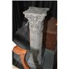 Image 1 : Two piece concrete Corinthian column statuary stand 30" in height