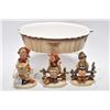 Image 1 : Three vintage Hummel figurines including "Be Patient", "Wayside Harmony" and "Just Resting" all earl