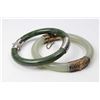 Image 1 : Selection of vintage collectible jewellery including stone hinged bracelets, cameo style bracelet, c