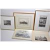 Image 2 : Selection of wall art including colour etchings, black and white etched prints, architectural pieces