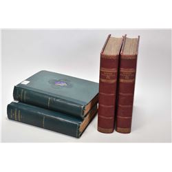 Four vintage hardcover books including "The Life of Michelangelo Buonarroti, Volumes I and II plus t