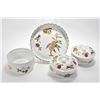 Image 1 : Four pieces of Royal Worcester "Evesham" including two lidded casserole dishes, large souffle dish a