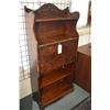 Image 1 : Antique Canadiana painted oak drop front secretaire with open book storage