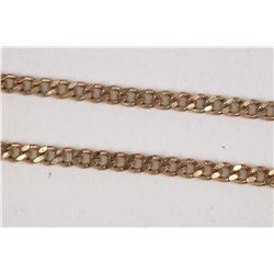 10kt yellow gold 20" curb chain. Retail replacement value $ 585.00