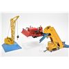 Image 1 : Three vintage Dinky Toys including an Elevator loader # 964, note missing rubber wheels, Goods Yard 