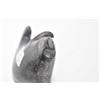 Image 3 : Two soapstone carvings including 6 1/2" seal and a walrus, both signed on underside