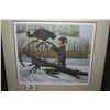 Image 2 : Two framed prints including limited edition "The Barn Cat" pencil signed by artist P.D. Cox 960/2650
