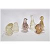 Image 1 : Six pieces of Alta glass, all animal figures and all marked including four with paper labels