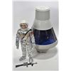 Image 1 : Vintage G.I. Joe action figure patented 1964 plus a 1964 Action Pilot Space Capsule, figure includes