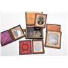 Image 1 : Selection of antique daguerreotypes including one in civil war era military uniform