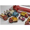 Image 2 : Selection of vintage stamped steel toys including 30" long Tonka ladder truck, Lincoln highway tract
