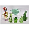 Image 1 : Six pieces of Alta glass including five animals and ruffled bowl, three with paper labels