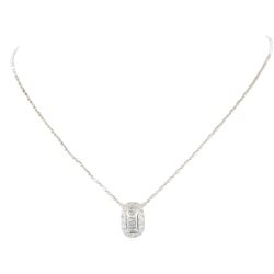 0.50 ctw Diamond Pendant with Chain - 14KT and 18KT White Gold
