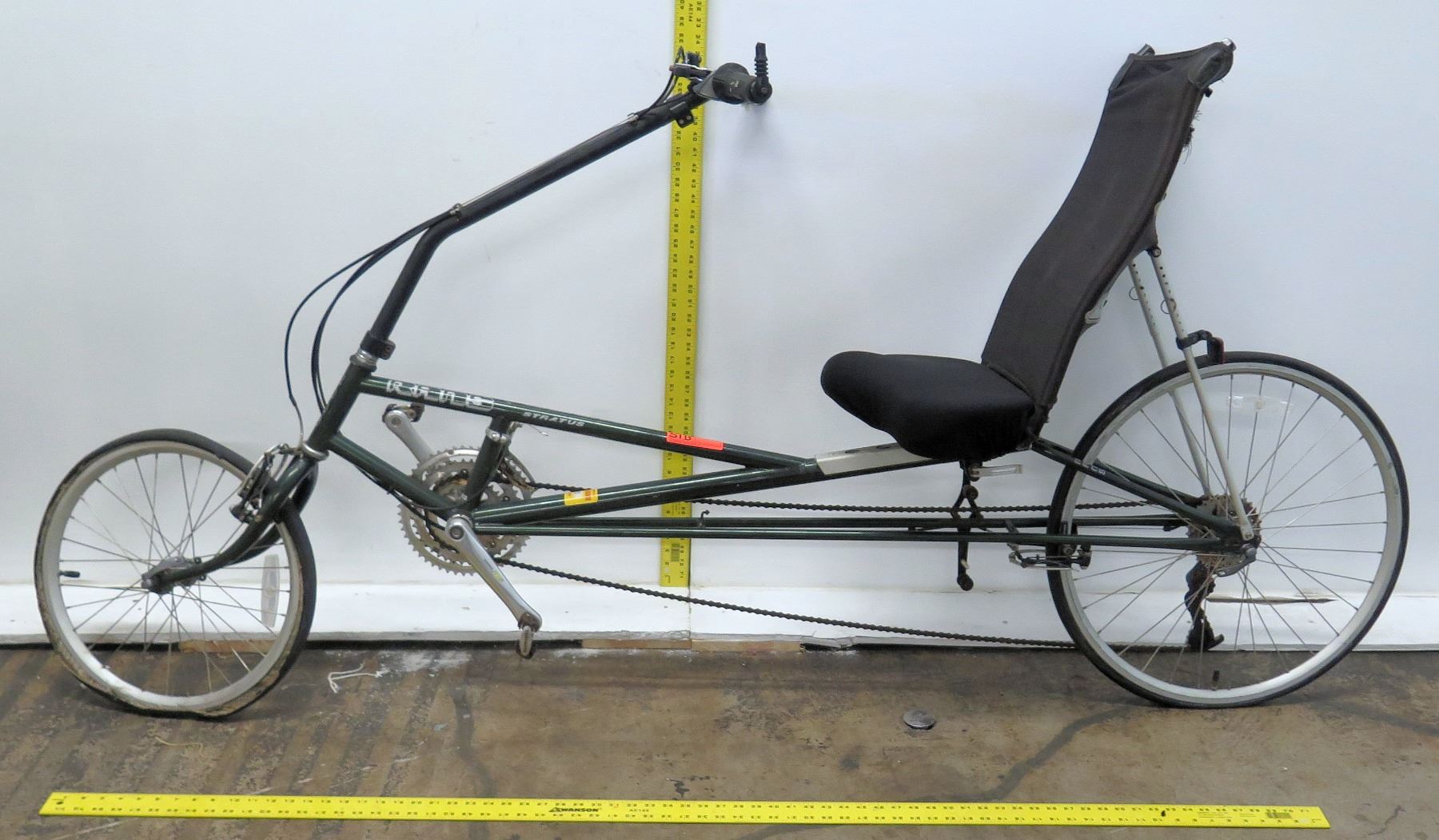 Rans Stratus Full Seat Black Recumbent Bike - Oahu Auctions