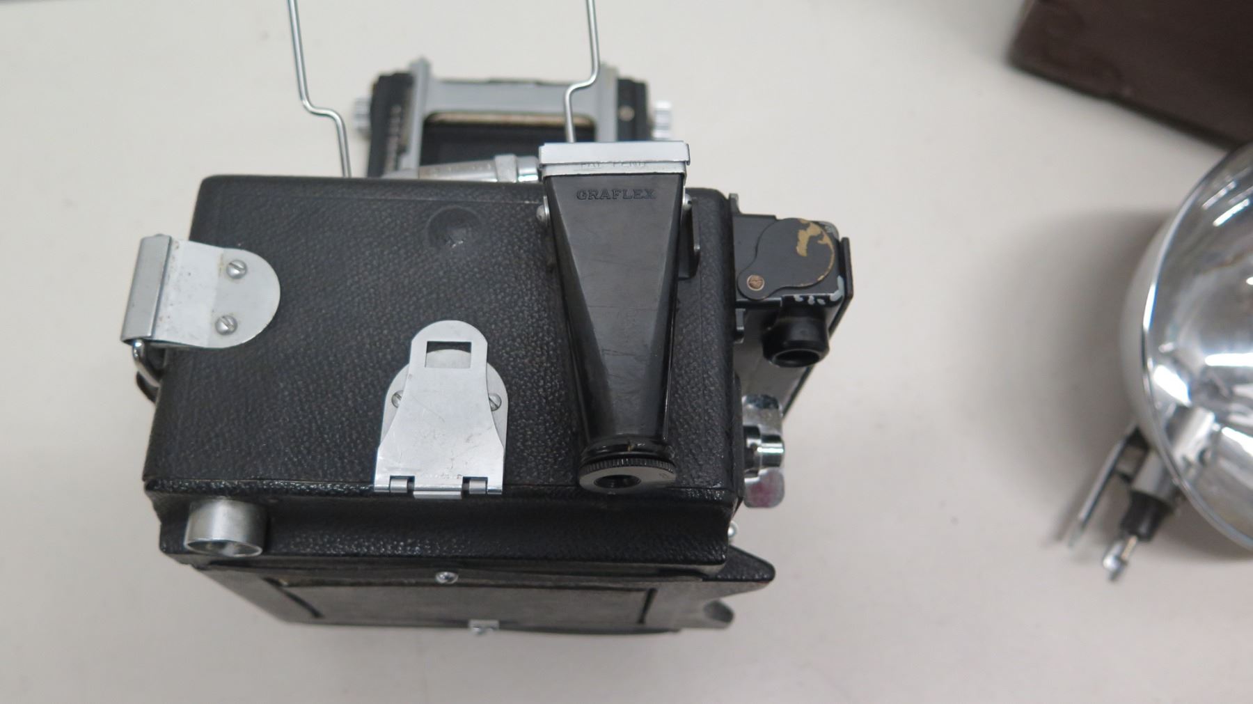 Speed Graphic Graflex Vintage Camera w/ Case, Flash & Accessories ...
