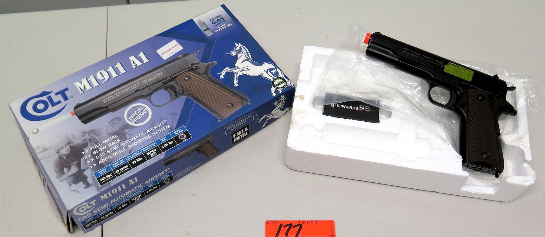 Airsoft Gun Colt Official Product M1911 A1 Full Metal Unused Must Be 18 Yrs Of Age Non Hpd Oahu Auctions