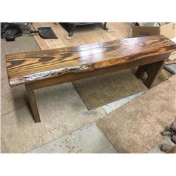 Hand Crafted Wood Bench