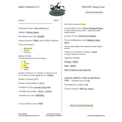 South African Roan Safari - Safari Unlimited - DeDuine Safaris