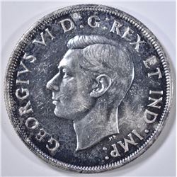 1946 CANADA SILVER DOLLAR  GEM BU