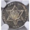 Image 2 : 1859 3 CENT SILVER  NGC MS-63