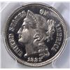 Image 2 : 1881 3 CENT NICKEL  PCGS  PR-64