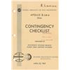 Image 1 : Apollo 10 Contingency Checklist Used by Russ Larson