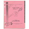 Image 1 : Apollo 7 Flight Plan Signed by Cunningham and Schirra