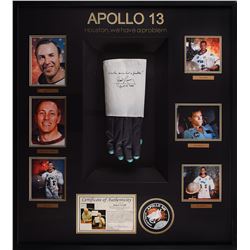 James Lovell Signed Apollo 13 Replica Glove