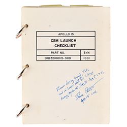 Dave Scott's Lunar Orbit-Flown Apollo 15 CSM Launch Checklist