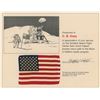 Image 1 : Apollo 17 Lunar Orbit Flown Flag