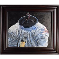 Ron Woods Original Painting of Tom Stafford's Space Suit