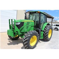 2014 JOHN DEERE 6105M FARM TRACTOR