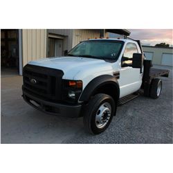 2008 FORD F550 FLATBED TRUCK