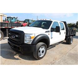 2015 FORD F550 FLATBED TRUCK