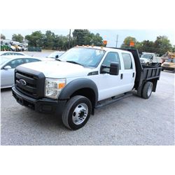 2014 FORD F550 FLATBED TRUCK