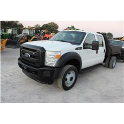 2015 FORD F450 FLATBED TRUCK