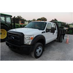 2013 FORD F450 FLATBED TRUCK