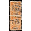 Image 1 : China, 1897, Small Figures surcharge on Empress Dowager, 5c on 5ca dull orange, imperf between