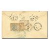 Image 2 : China, 1886 (Mar. 11), Small Dragon combination cover to Germany, sent via the French Post Office